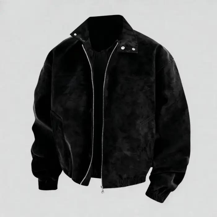 2025 hommes veste en cuir moto veste automne hiver nouveaux hommes mode décontracté vestes courtes m