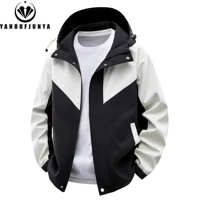 Veste fine à capuche cargo pour homme, idéale pour le printemps et l'automne, pour les loisirs en ex