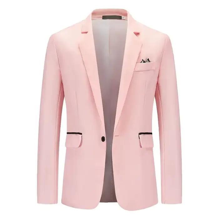 Veste de costume décontractée pour hommes, grande taille, à la mode, aucun repassage requis, coupe c