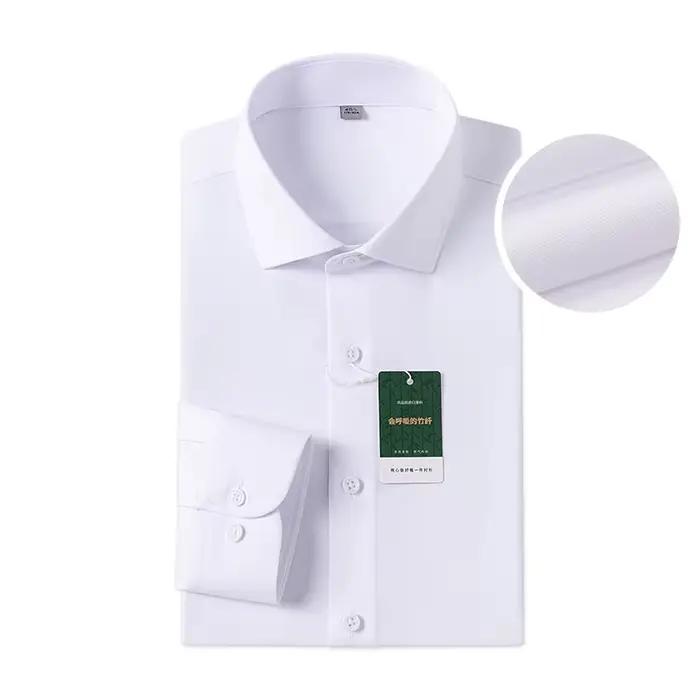 Windsor col manchette régulière robe chemise mode hommes à manches longues de luxe affaires chemises
