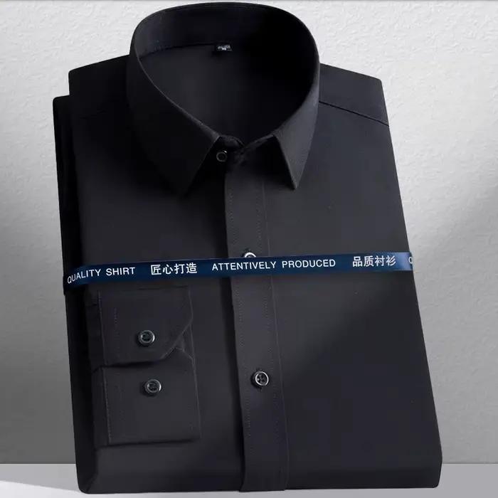 Nouvelles chemises pour hommes à manches longues, chemises habillées pour hommes, coupe ajustée, che