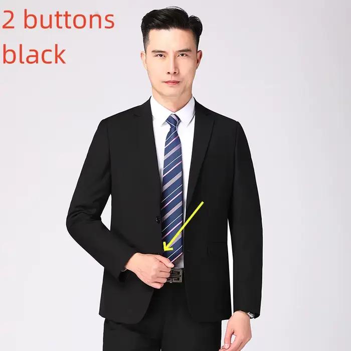 Robe de mariage de marié de travail professionnel imbibée pour hommes, blazer et pantalon, document 