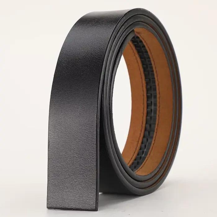 Nouveaux ceintures en cuir véritable pour hommes ceintures à boucle automatique hommes mode sans bou