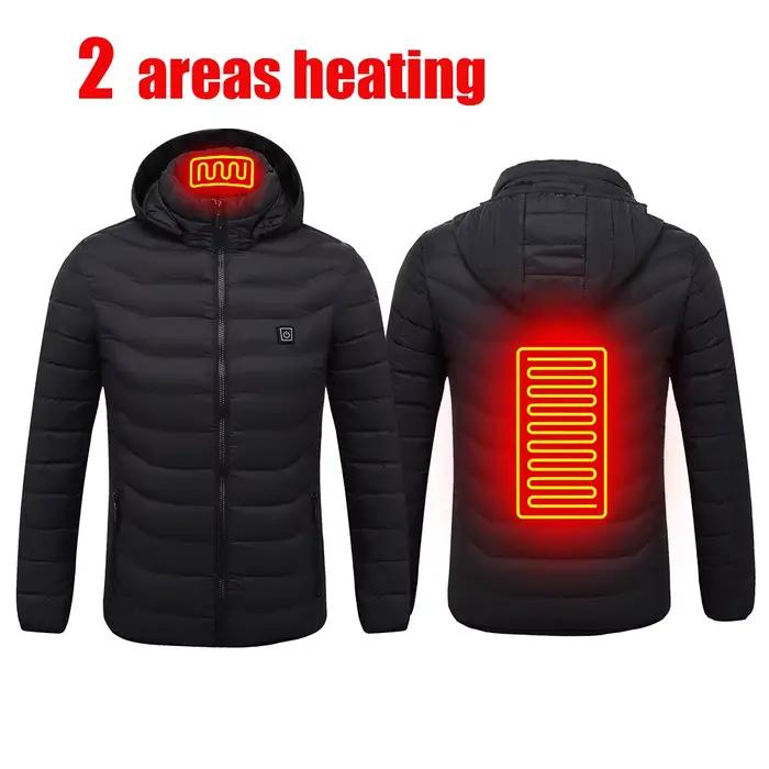 Veste chauffante pour hommes, 21 zones, contrôle à quatre interrupteurs, manteau chauffant électriqu