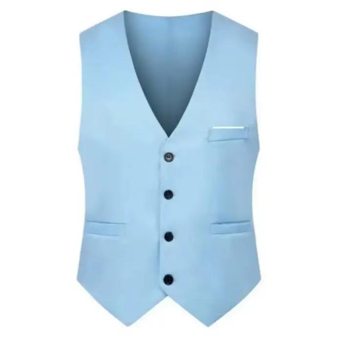 Costume d'affaires décontracté pour hommes, ensemble gilet, vêtements de cérémonie de mariage, costu