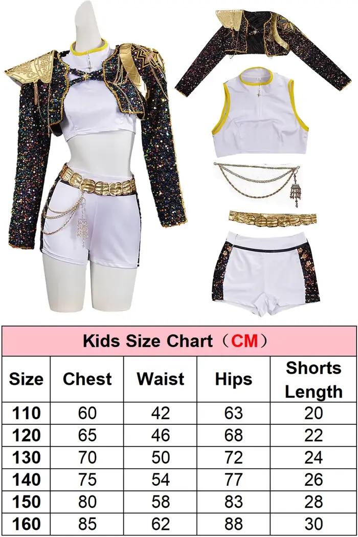 Ensemble de costumes noir et doré, tenue mignonne pour se déguiser, fête d'Halloween, cosplay, unifo