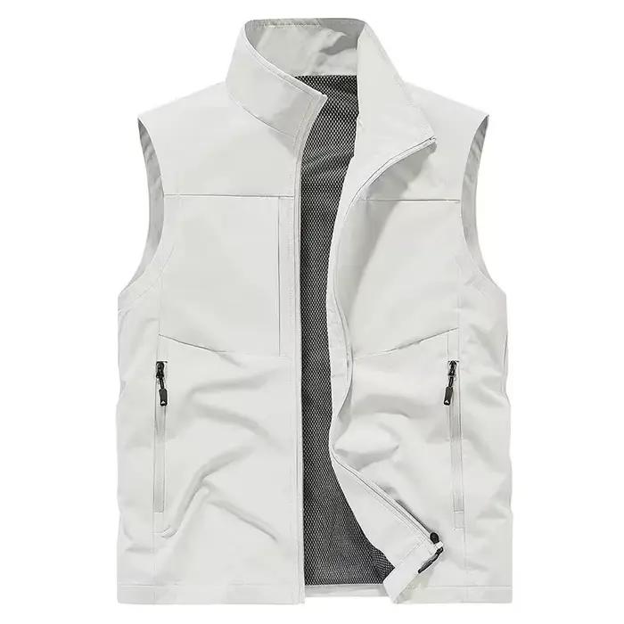 Gilet en laine d'agneau pour homme, veste sans manches rembourrée chaude pour l'hiver, doublure en p