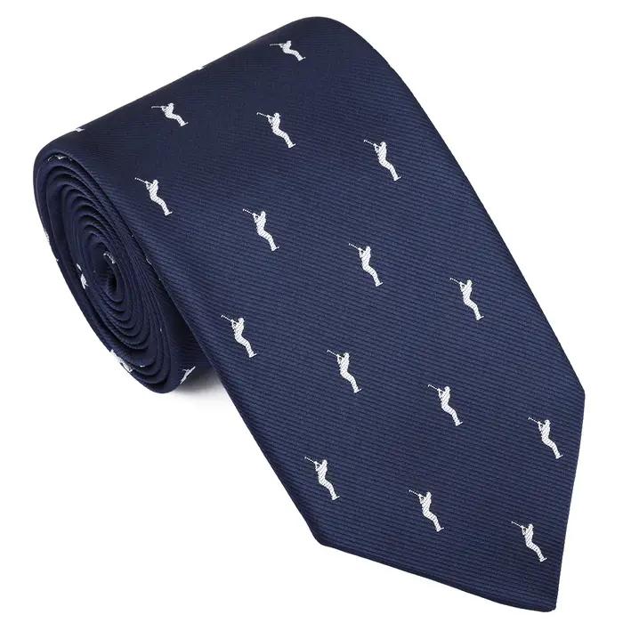 Hawson – cravate pour hommes, thème de Golf (58 pouces de longueur), bleu marine, motif de joueur de