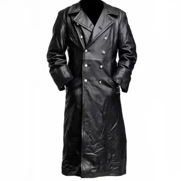 Trench-coat Vintage en Faux cuir pour homme, veste de haute qualité, Costume de Cosplay, nouvelle co