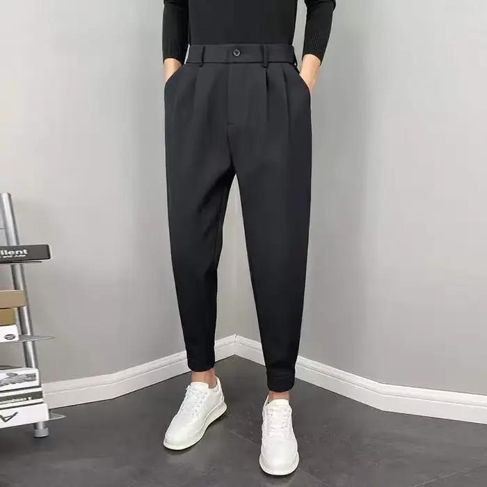 Costume Drapé Fjfor UAE pour Homme, Tenue de Bureau, Pantalon en Tissu de Grande Taille, de Luxe, Mo