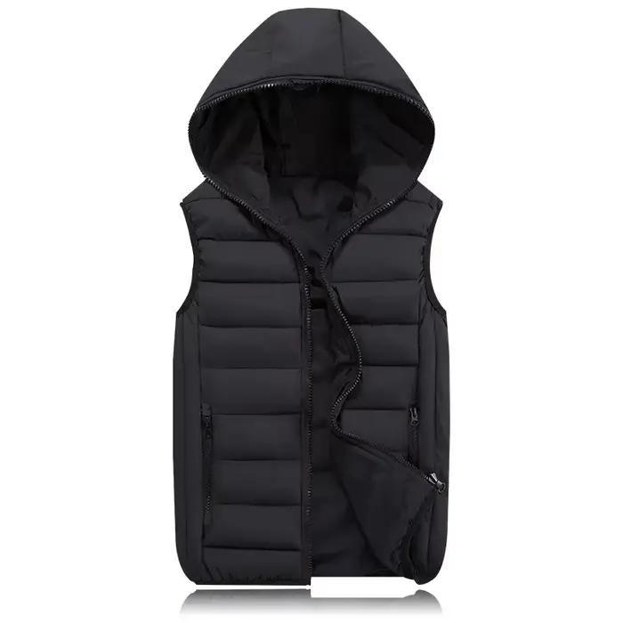 Veste sans manches pour homme, gilet chaud à capuche, léger, grande taille, gilet de travail, nouvel
