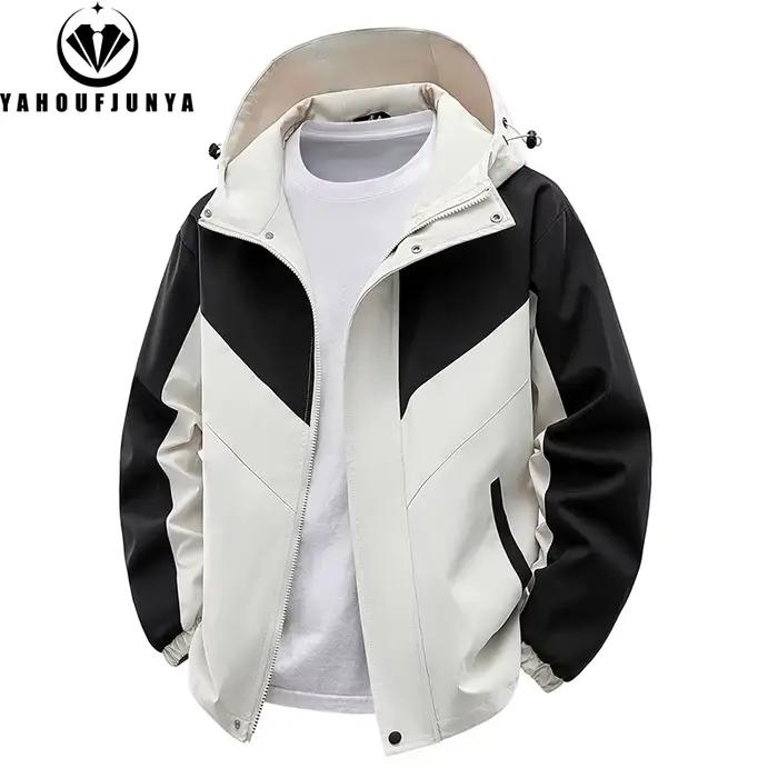Veste fine à capuche cargo pour homme
