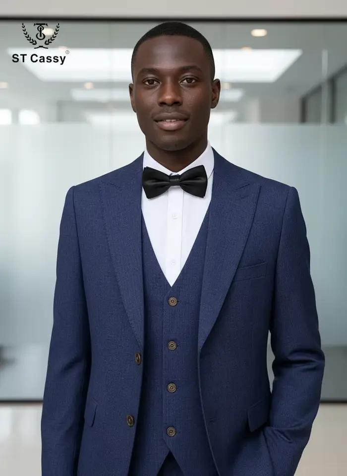 Costume homme 3 pièces bleu
