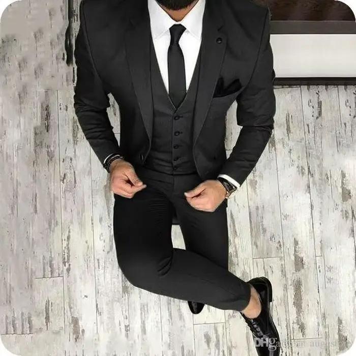 Smoking de mariage classique vert olive pour hommes