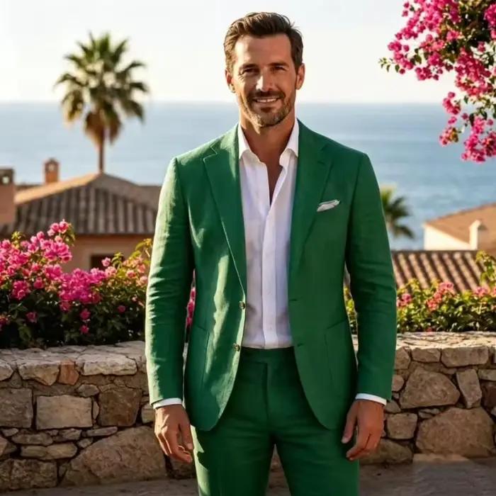 Costumes vert sauge pour hommes