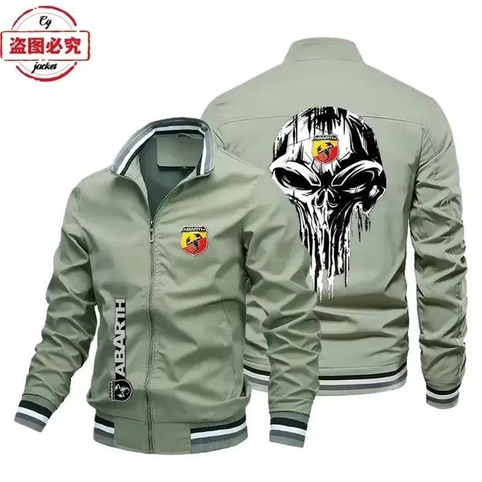 Veste à logo ABARTH, veste ample à manches longues pour homme