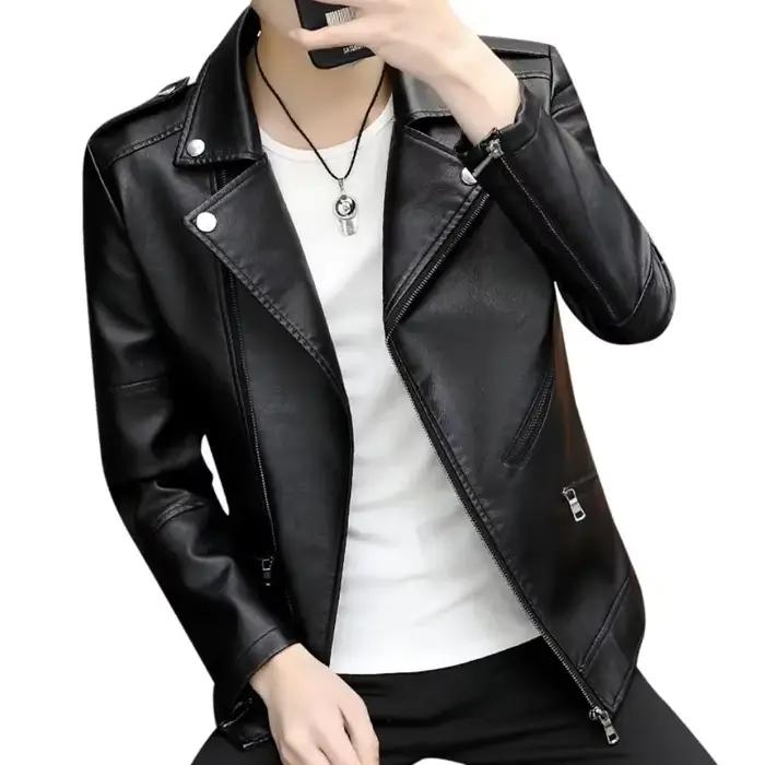 Blazer en cuir décontracté pour hommes, vestes de costume printemps automne, style élégant ample, vêtements de mode MIHIAR pour hommes, occasions spéciales et sorties décontractées