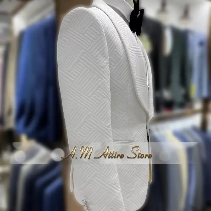 Costume 3 pièces rayé pour hommes