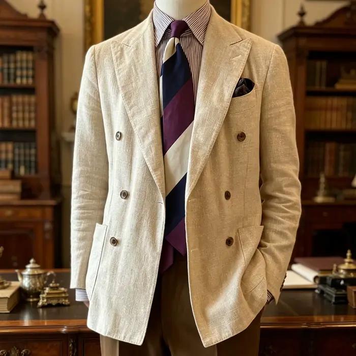 Blazer en lin élégant pour homme