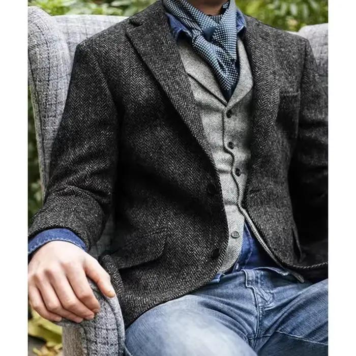 Blazer à chevrons pour hommes