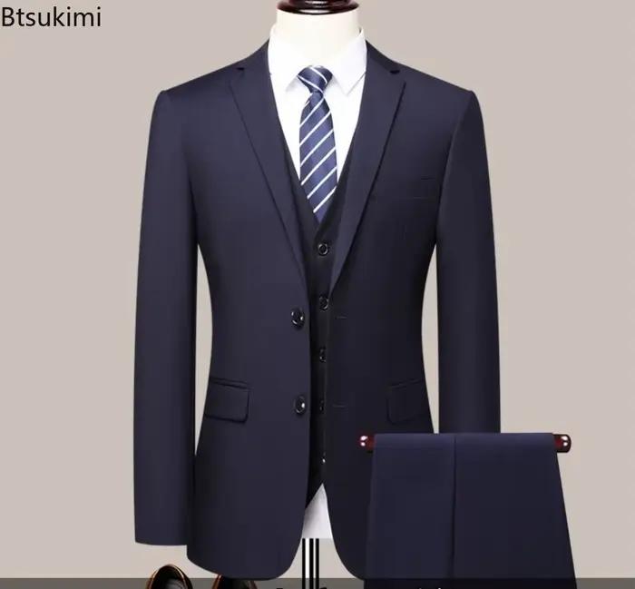 Costume d'affaires coupe cintrée pour hommes