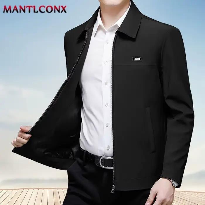 Veste classique de luxe pour hommes Blazers décontractés noir bleu foncé polyesters vêtements d'extérieur printemps automne ocassions spéciales professionnelnels