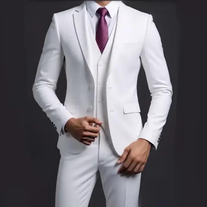 Costume (Blazer + gilet + pantalon) pour hommes