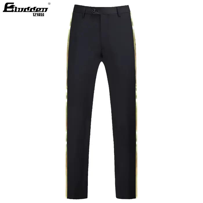 Pantalon de costume noir pour hommes