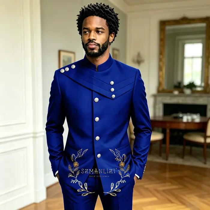 Costume vert foncé pour homme
