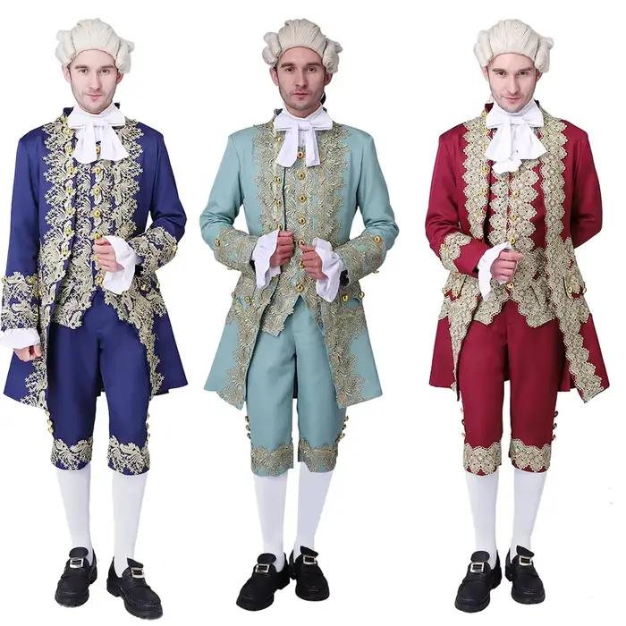 Costume victorien pour homme haut pantalon vestes élégant 18ème siècle occasion halloween cérémonie historique