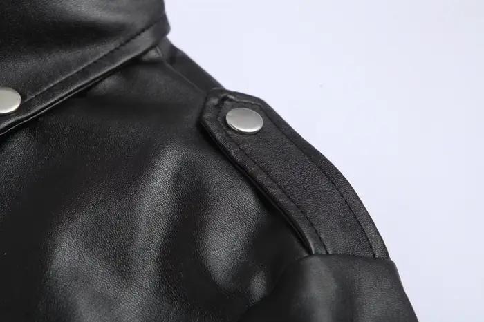 Veste en cuir PU pour homme 2026