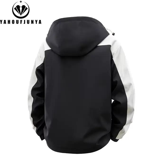 Veste fine à capuche cargo pour homme