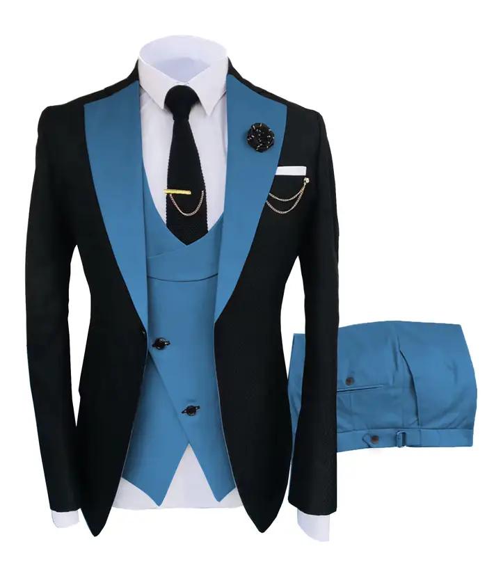 Costume zones Me-Ensemble de smoking pour homme formel en coton polyester polyamide pour mariage soirées chic et cérémonies officielles