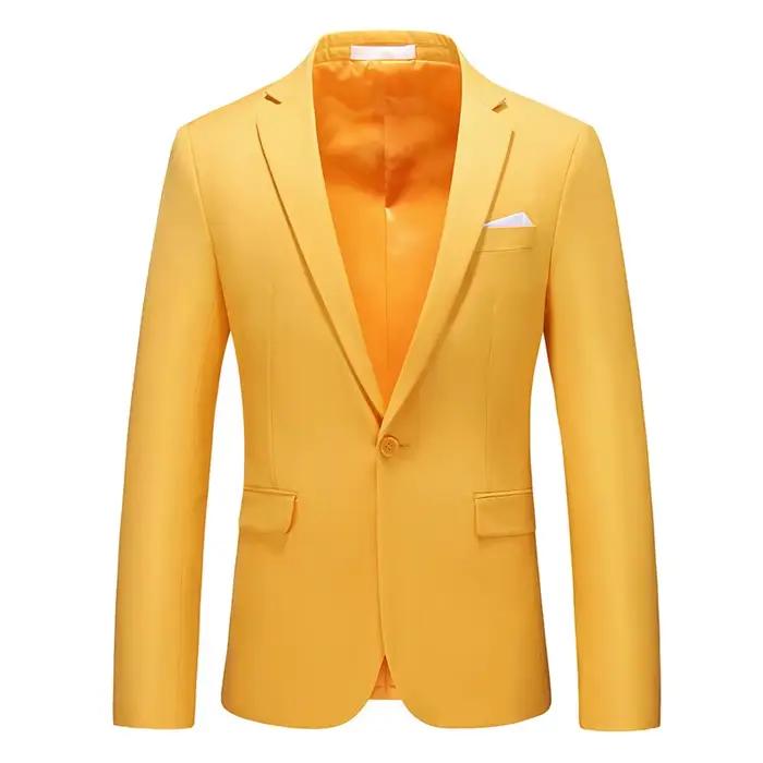 Veste de costume rouge vif pour homme