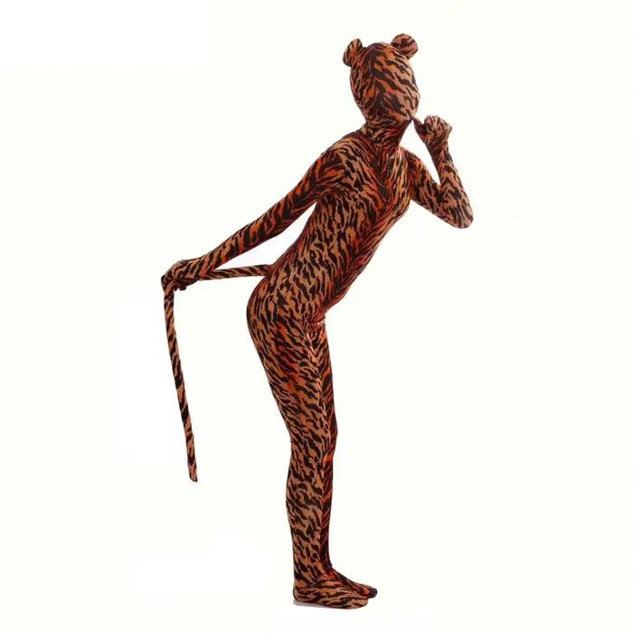 Costume Zentai Imprimé Animaux Complet Zèbre Tigre Léopard Polyesters Tenue Carnaval Halloween Occasions Spéciales