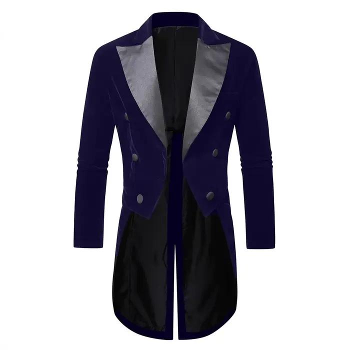 Veste de smoking élégante en velours noir pour hommes – Vêtements de cérémonie pour banquets