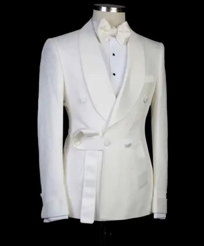 Costumes italiens floraux à double boutonnage pour hommes
