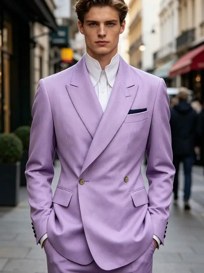 Blazer élégant pour homme en lin et coton