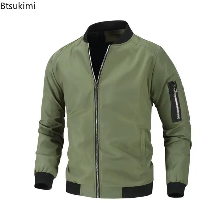Veste décontractée homme 2026 polyvalente pour printemps automne hiver sport club casual journée quotidienne fête polyester manche côtelée fermeture éclair