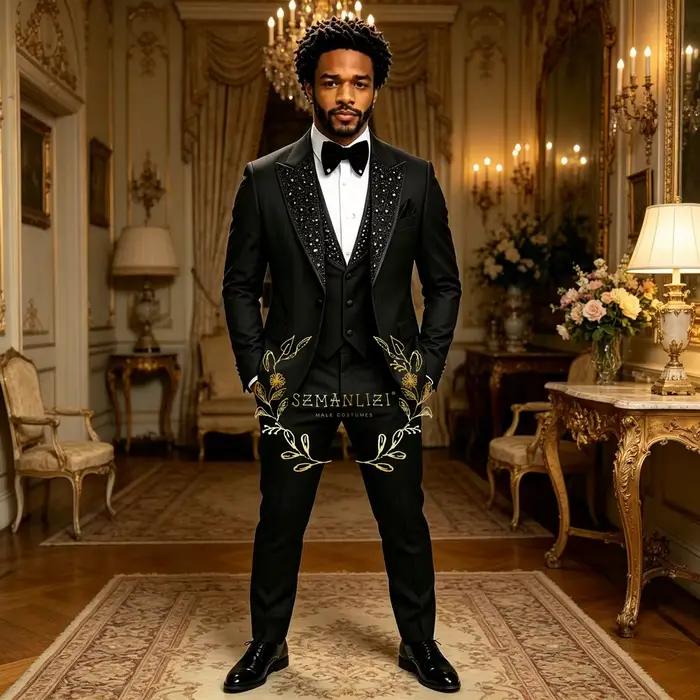 Costumes noirs pour hommes