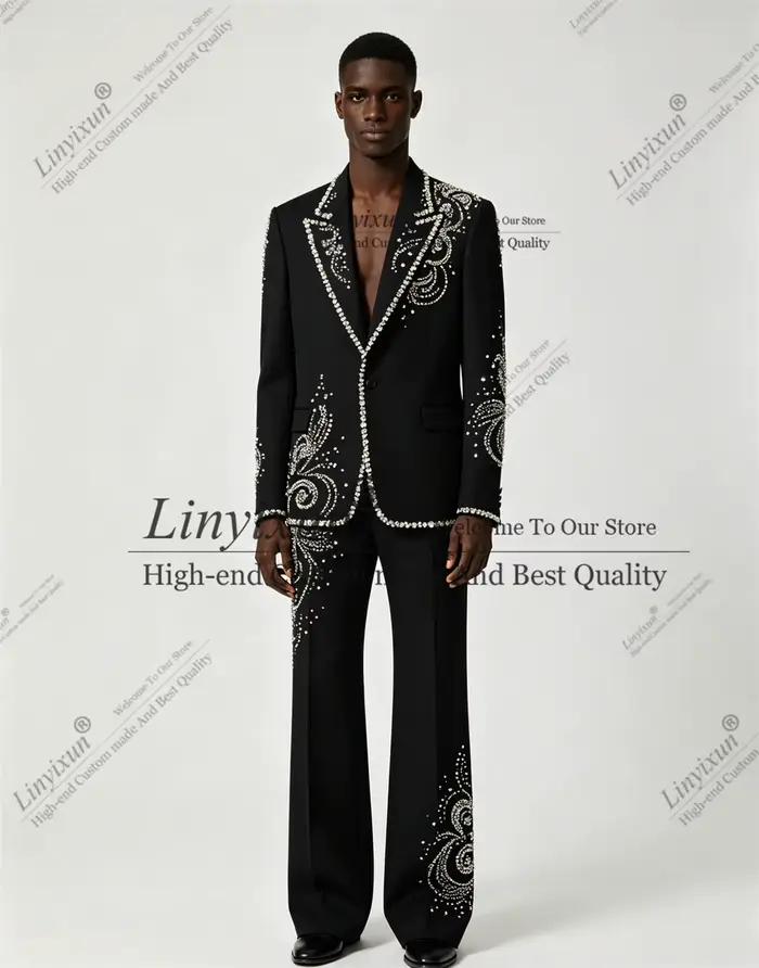 Costume Homme Élégant 2 Pièces pour Soirée et Bal de Promo