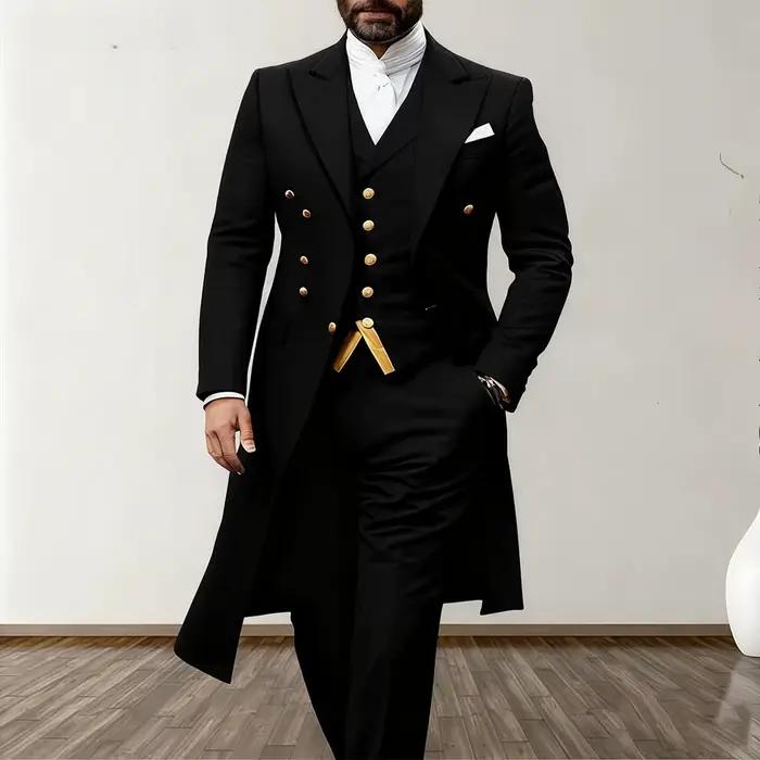 Costume de mariage bleu pour homme