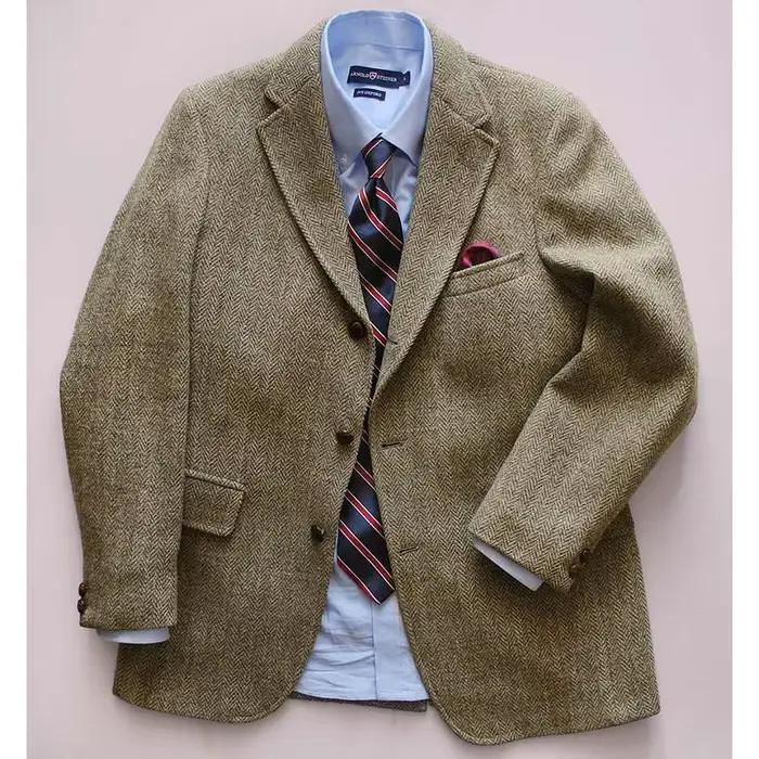 Blazer décontracté à chevrons pour hommes