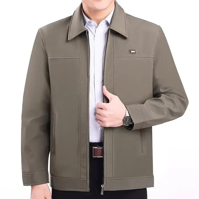 Veste classique de luxe pour hommes Blazers décontractés noir bleu foncé polyesters vêtements d'extérieur printemps automne ocassions spéciales professionnelnels