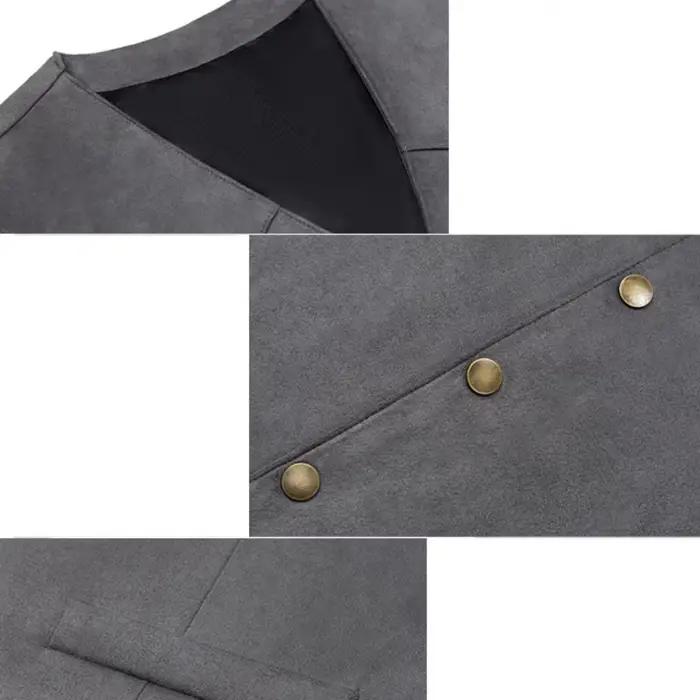 Gilet homme en flanelle décontracté et élégant pour les quatre saisons occasions spéciales et quotidiennes