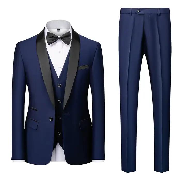 Costume de smoking décontracté pour homme élégant et confortable pour marié mariage soirée chic