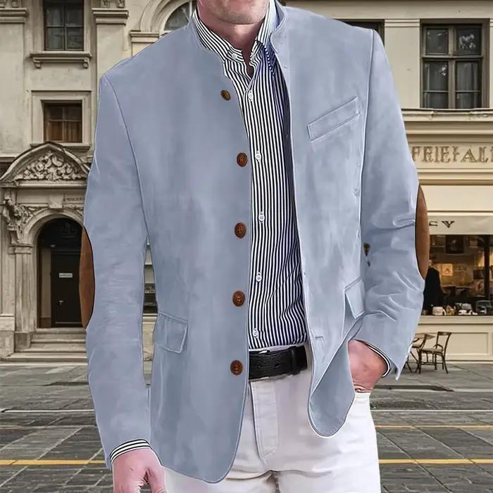 Blazer Homme Rétro Automne en Flanelle