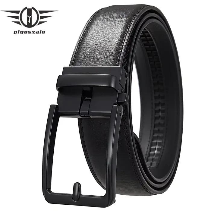 Top qualité hommes ceintures noires de luxe réglable en cuir véritable marron ceinture