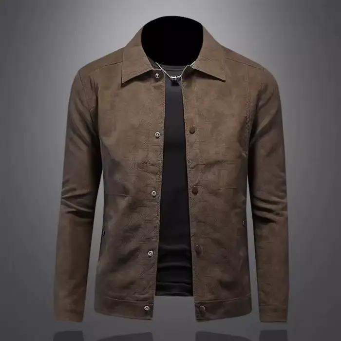 Nouvelle veste en daim pour homme