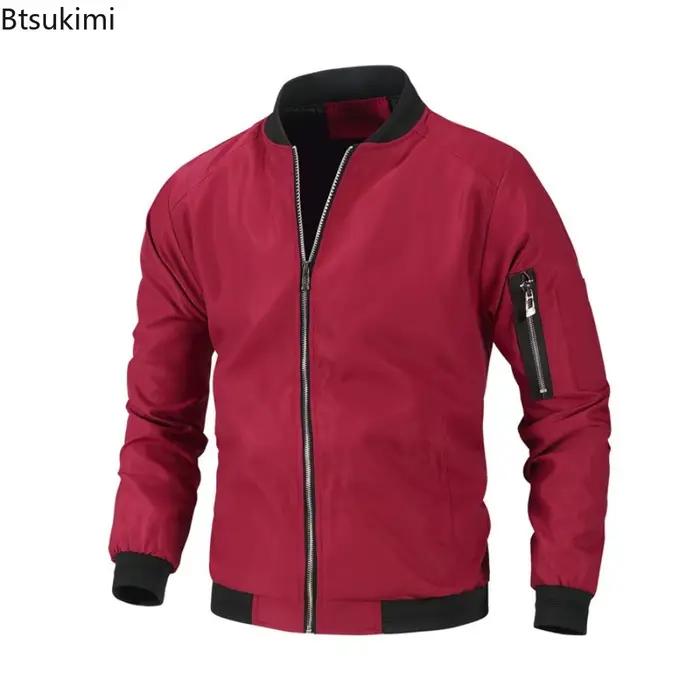 Veste décontractée homme 2026 polyvalente pour printemps automne hiver sport club casual journée quotidienne fête polyester manche côtelée fermeture éclair